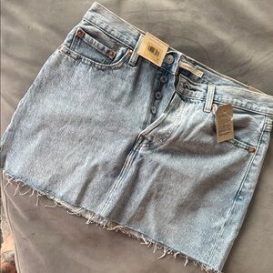 Levi's Light Denim Mini Skirt